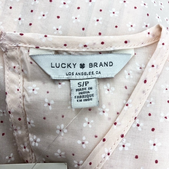 Lucky Brand Light Pink Lea Pintuck Blouse - Picture 6 of 11